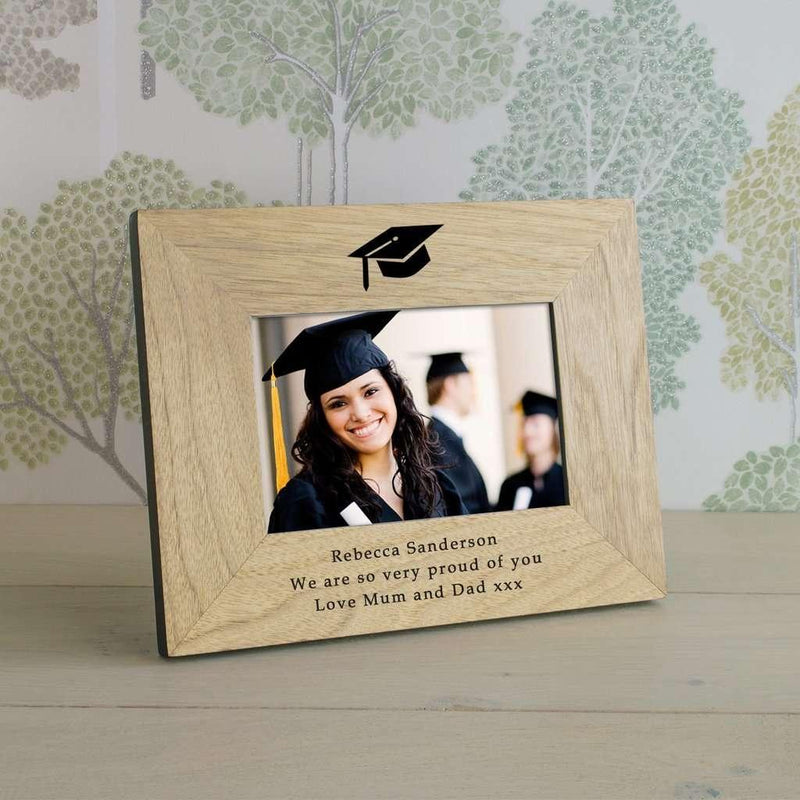 Personalised Graduation Mortar Board Photo Frame - Myhappymoments.co.uk