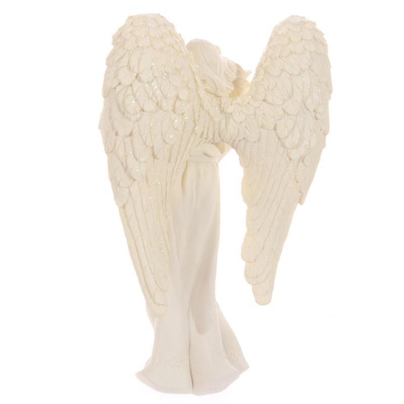 Standing Angel Figurine Tea Light Candle Holder 23cm