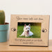 Personalised Dog Memorial Photo Frame - You Left Paw Prints On Our Hearts