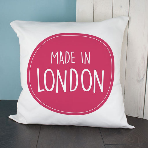 Personalised Made In Cushion Cover - Myhappymoments.co.uk