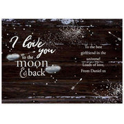 Personalised To the Moon & Infinity... Card - Myhappymoments.co.uk