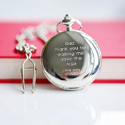 Personalised Roman Skeleton Pocket Watch