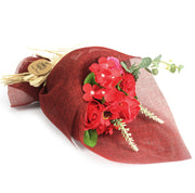 Standing Soap Flower Bouquet - Red