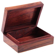 Sheesham Wood Trinket Box with Pentagram Inlay 17.5cm