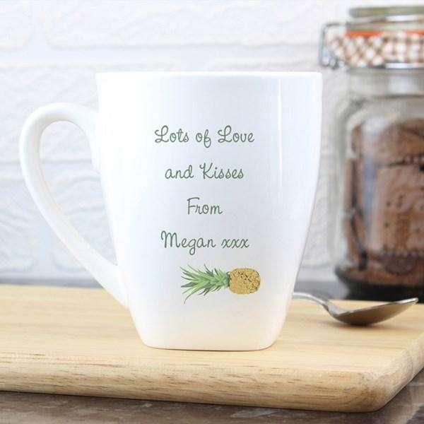 Personalised Pineapple Latte Mug - Myhappymoments.co.uk