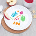 Personalised Children's Colourful Shapes Dinner Set