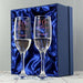 Personalised Ruby Anniversary Flute Glasses With Silk Lined Gift Box - Myhappymoments.co.uk
