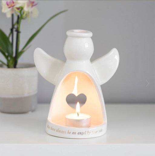 Angel By Your Side Memorial Tealight Holder