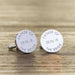 Personalised Round Father of the Bride Cufflinks - Myhappymoments.co.uk