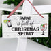 Personalised Christmas Alcohol Spirit Wooden Sign