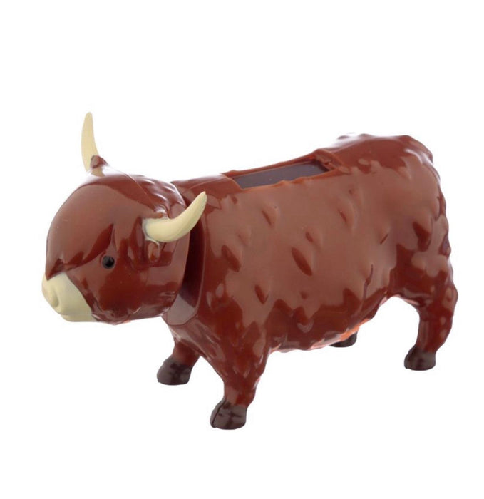 Highland Coo Cow Solar Powered Dashboard Wobbler Toy