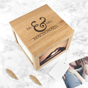 Personalised Wedding Oak Photo Keepsake Box - Myhappymoments.co.uk