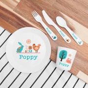 Personalised Children's Scandi Summer Dinner Set