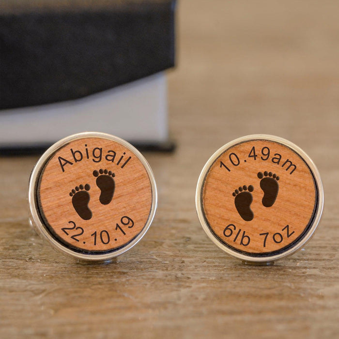 Personalised New Daddy Cufflinks