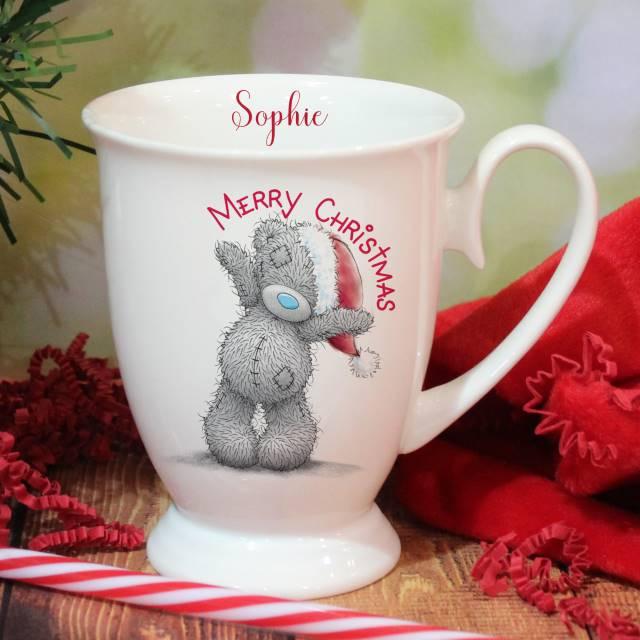 Personalised Me To You Merry Christmas Marquee Mug