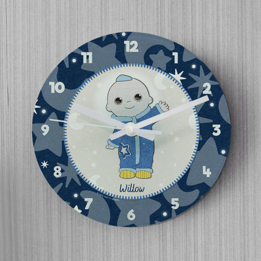 Personalised Moon and Me Moon Baby Glass Clock