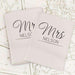 Personalised Classic Mr & Mrs Cream Leather Passport Holders - Myhappymoments.co.uk