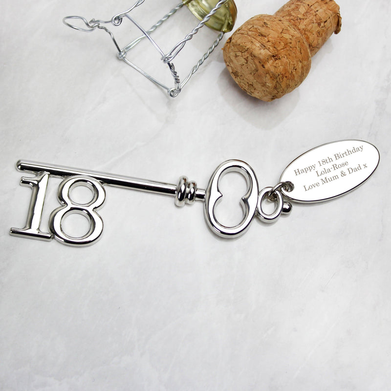 Personalised 18th Birthday Key