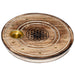 Mango Wood Round Flower of Life Ashcatcher Incense Sticks & Cones Burner