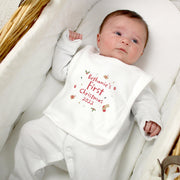 Personalised Baby Bib - First Christmas