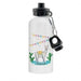 Personalised Llama Fiesta Water Bottle White - Myhappymoments.co.uk