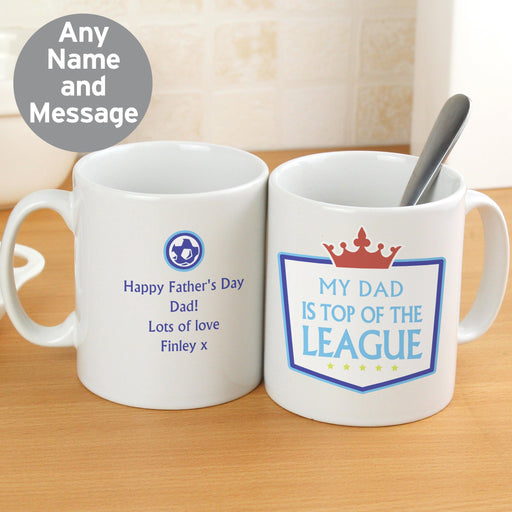 Personalised Top of the League Mug - Myhappymoments.co.uk