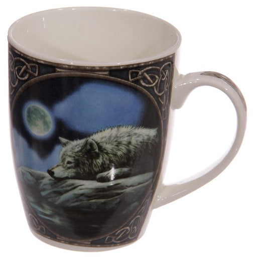 Lisa Parker Wolf Quiet Reflection Porcelain Mug