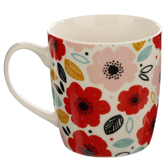 Poppy Fields Porcelain Mug