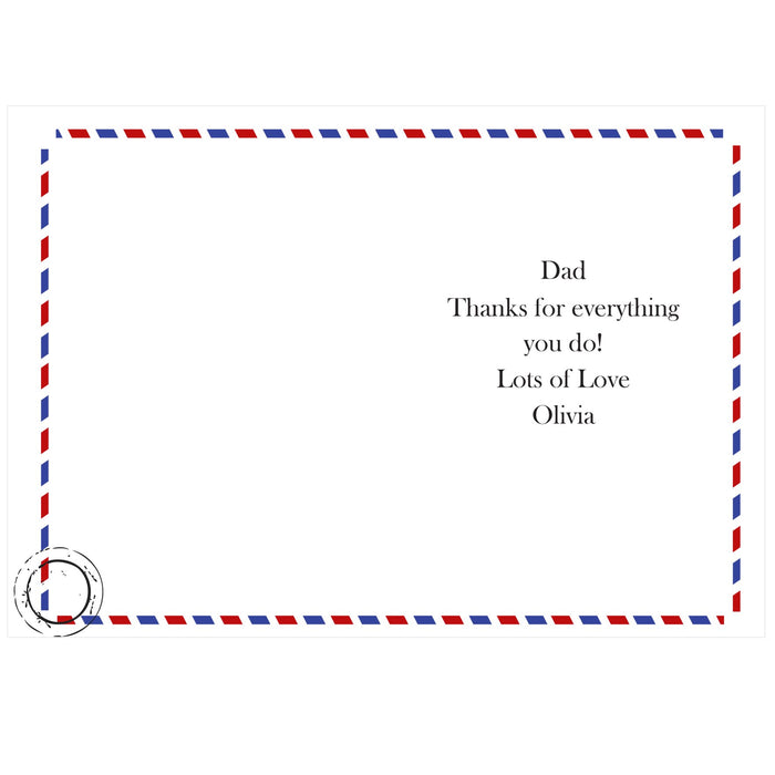 Personalised 1st Class Card