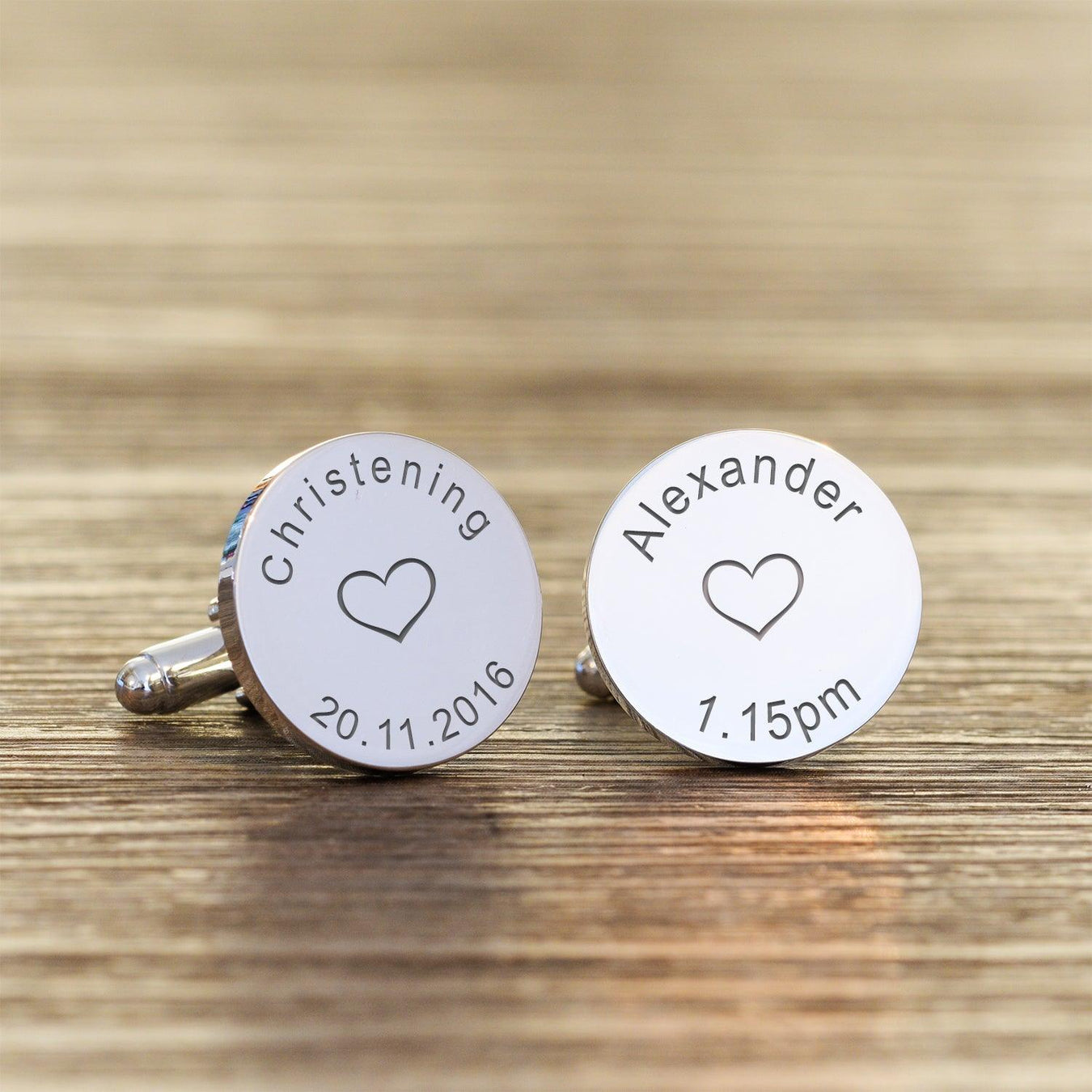Personalised Christening Cufflinks