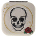 Skull and Rose Design Compact Mirror