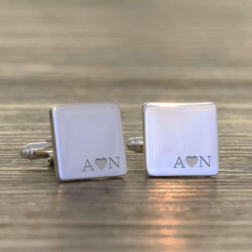 Personalised Infinity Initials Cufflinks - Myhappymoments.co.uk