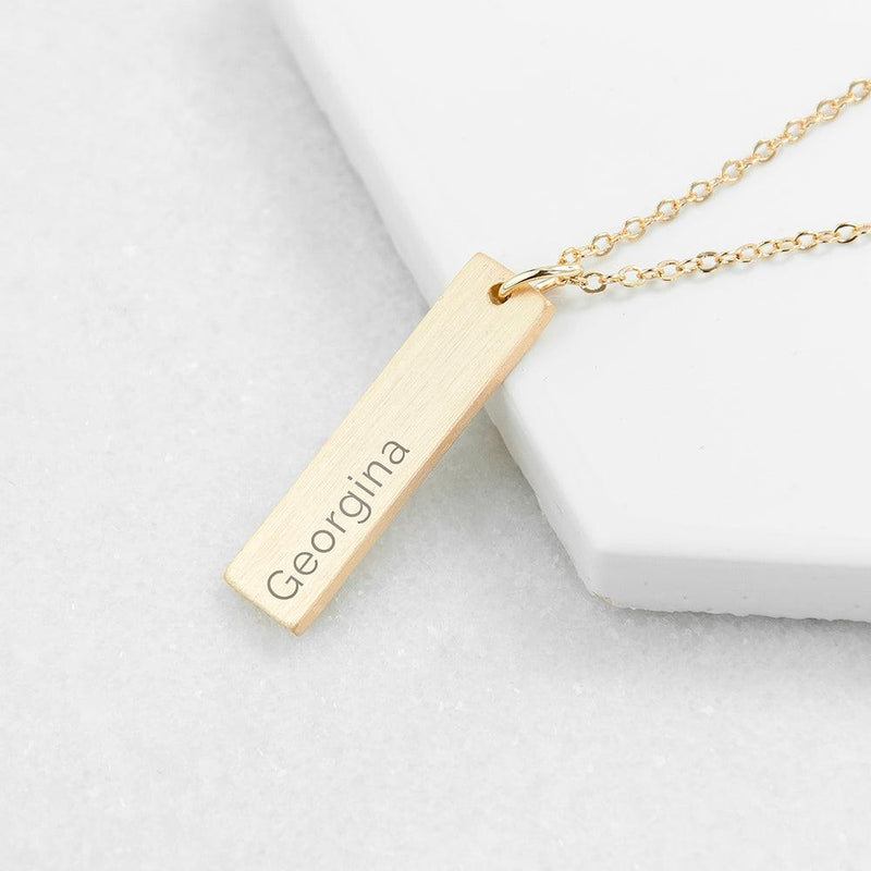 Personalised Statement Bar Necklace