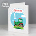 Personalised Tractor Birthday Card