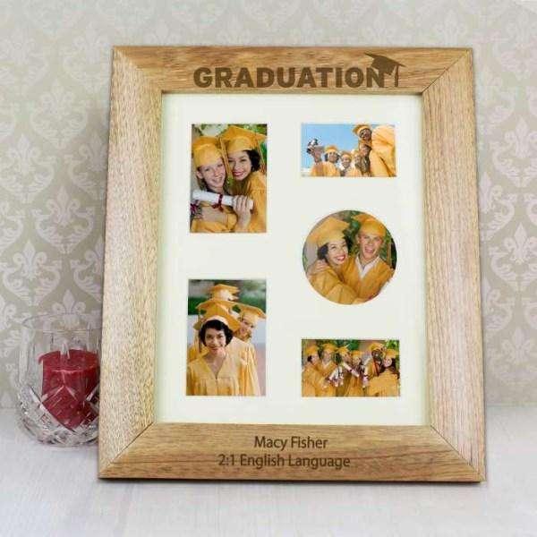 Personalised Graduation Wooden Photo Frame 8x10 - Myhappymoments.co.uk