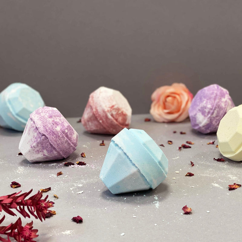 Pink Orchid Diamond Shaped Bath Bomb