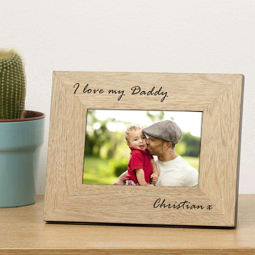 Personalised I Love My Daddy Photo Frame - Myhappymoments.co.uk