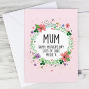 Personalised Floral Card