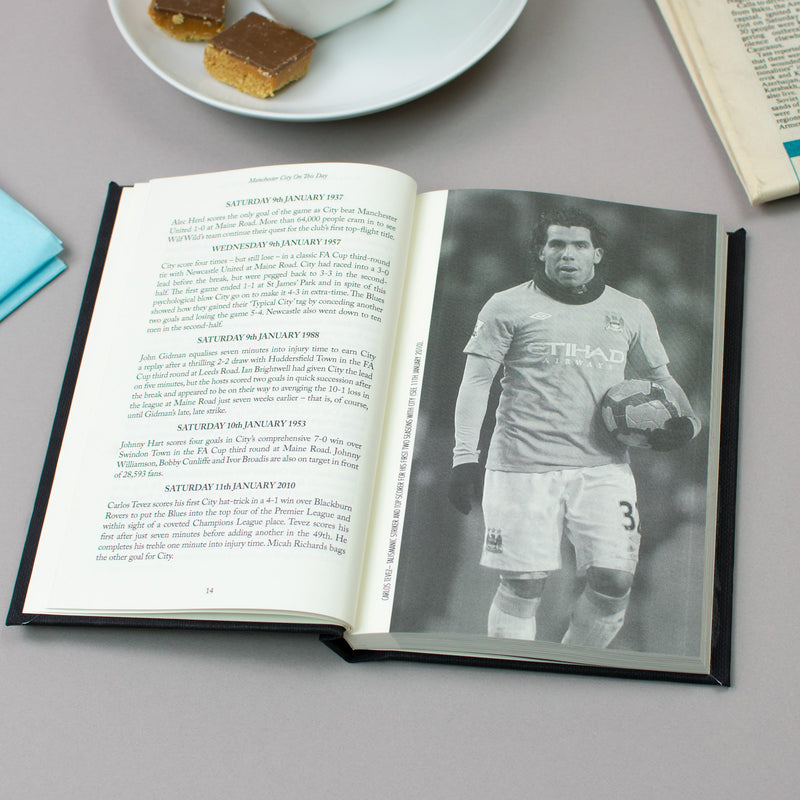 Personalised Manchester City On This Day Book