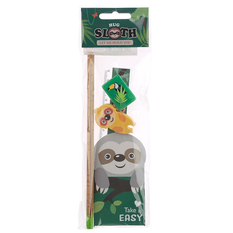 Sloth 5 Piece Stationery Set