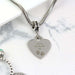 Personalised Pet Memorial Pawprint Heart Charm Necklace - Myhappymoments.co.uk