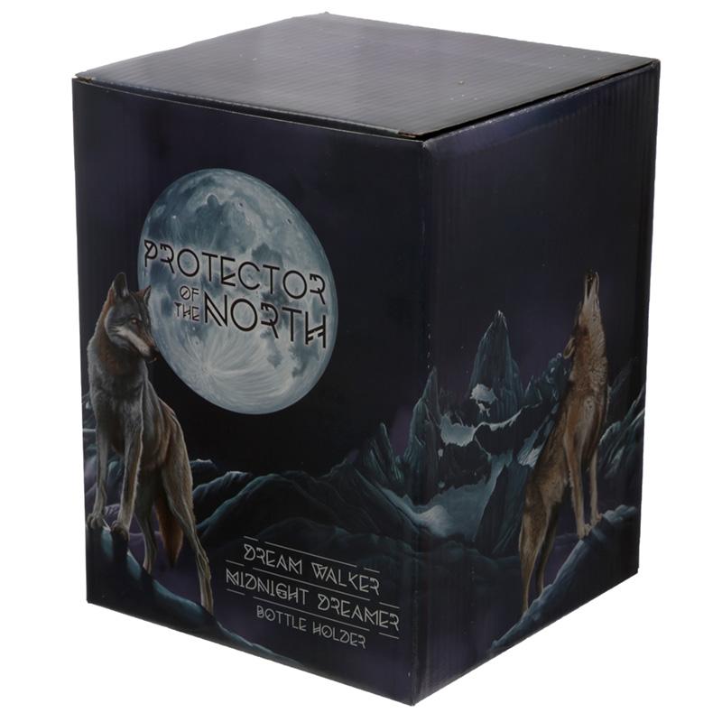 Protector of the North Dream Walker White Wolf Bottle Holder