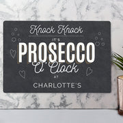 Personalised Knock Knock It’s Prosecco O’Clock Metal Sign