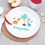 Personalised Children's Cute Dinosaur Dinner Set