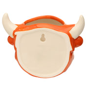 Ceramic Highland Coo Cow Head Wall Planter/Plant Pot