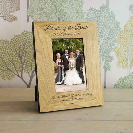 Personalised Parents Of The Bride Photo Frame - Myhappymoments.co.uk