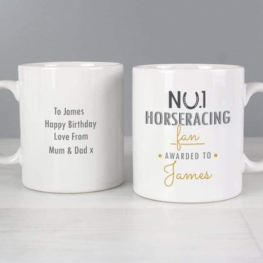 Personalised No.1 Horseracing Fan Mug - Myhappymoments.co.uk