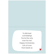 Personalised You're My Favourite Husband Card