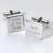Personalised Father of the Bride Cufflinks - Myhappymoments.co.uk