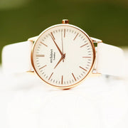 Personalised Ladies Architect Blanc Watch With White Strap